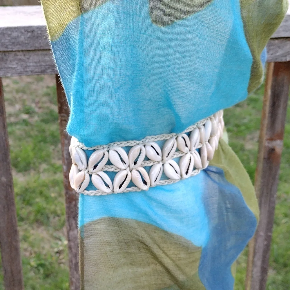 Natural Seashell Reversible Belt